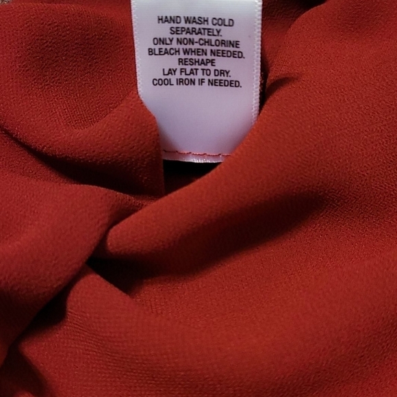 ROZ Ali Chiffon Ruffle Long  Sleeve Blouse - Picture 9 of 10